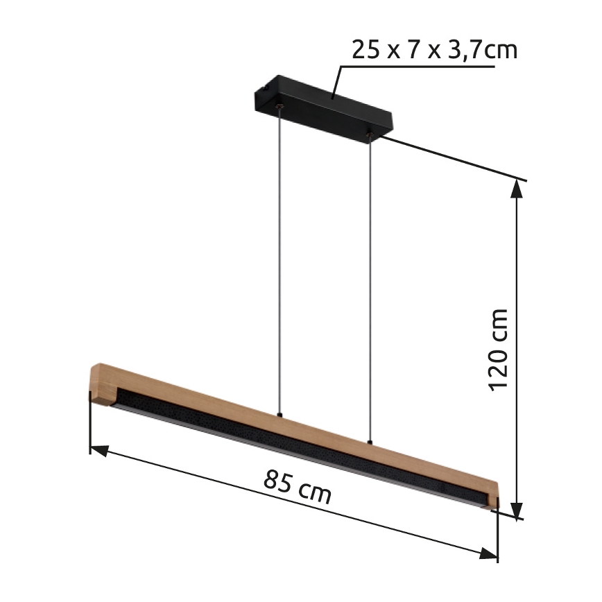 Globo - LED-Hängeleuchte LED/24W/230V