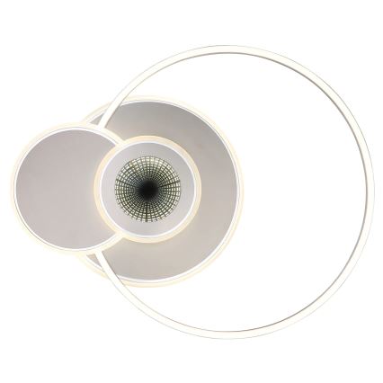 Globo - dimmbare LED-Deckenleuchte LED/24W/230V 2700-6000K silber + Fernbedienung