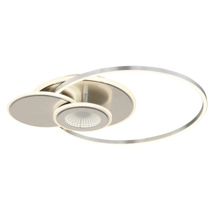 Globo - dimmbare LED-Deckenleuchte LED/24W/230V 2700-6000K silber + Fernbedienung