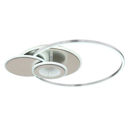 Globo - dimmbare LED-Deckenleuchte LED/24W/230V 2700-6000K silber + Fernbedienung