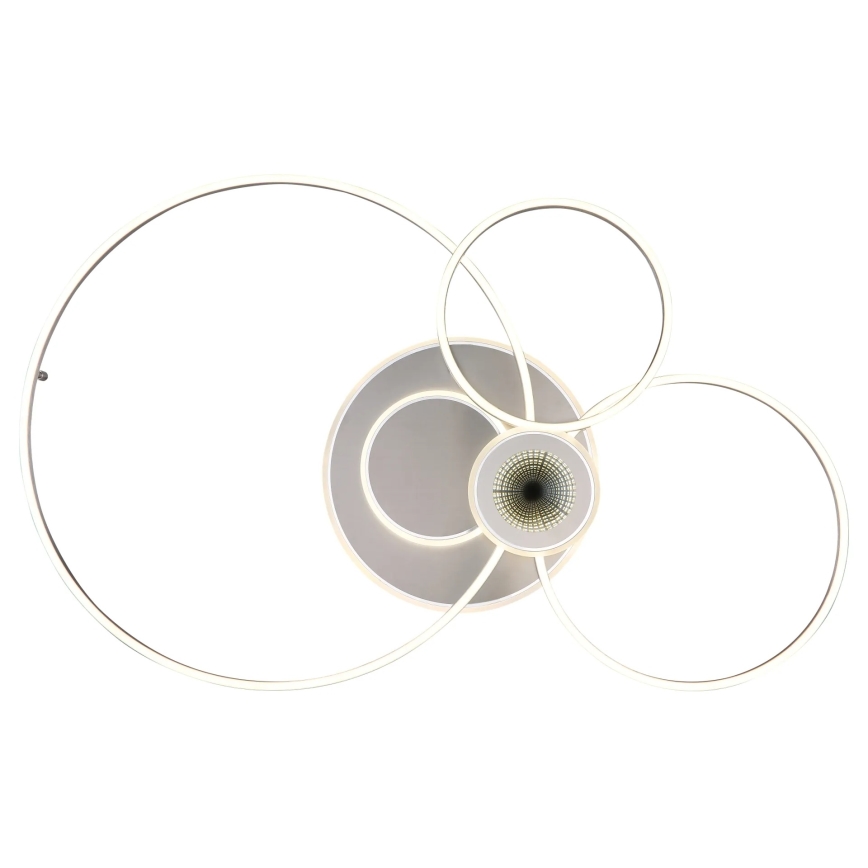Globo - Dimmbare LED-Deckenleuchte LED/36W/230V 2700-6000K silberfarben + Fernbedienung