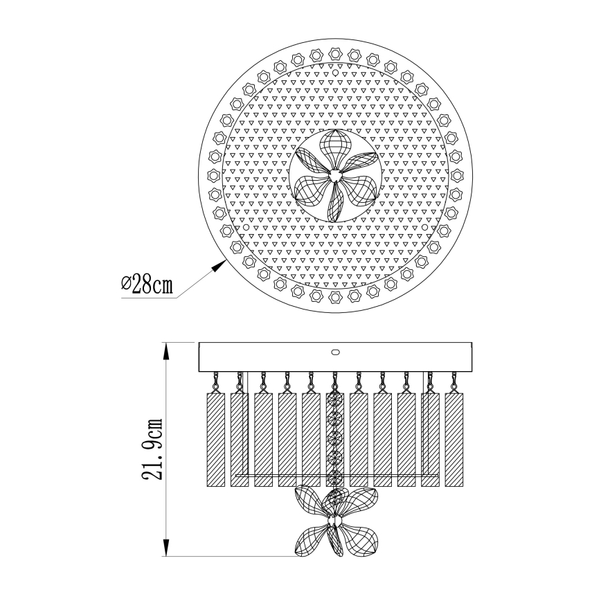 Globo - LED-Deckenleuchte LED/12W/230V