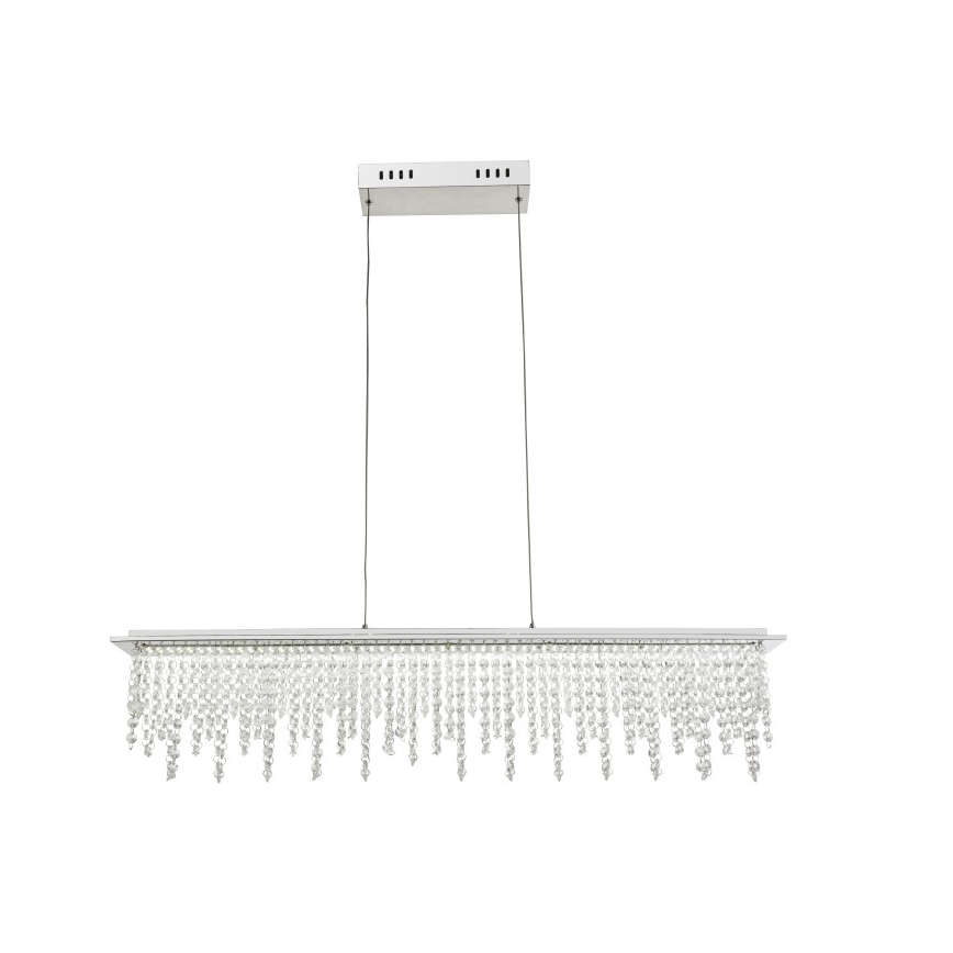 Globo - Dimmbare LED-Kristall-Hängeleuchte an Schnur LED/24W/230V 3000-6000K + Fernbedienung