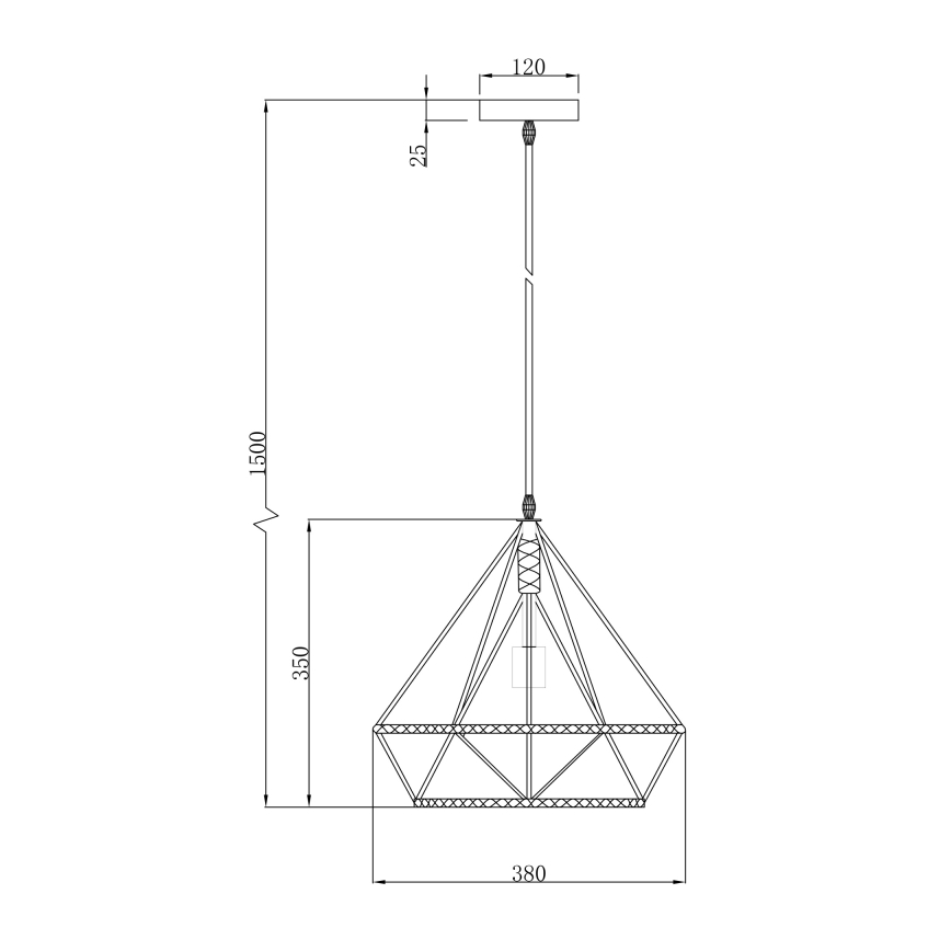 Globo 69029 - Hängeleuchte ULLEU 1xE27/60W/230V
