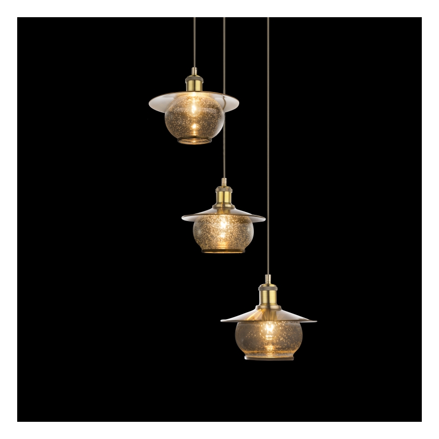 Globo - Decken-Hängeleuchte 3xE27/60W/230V