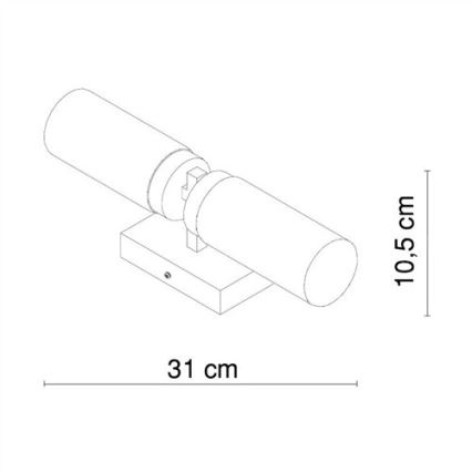 Globo - Wandleuchte / Deckenleuchte 2xE14/40W/230V