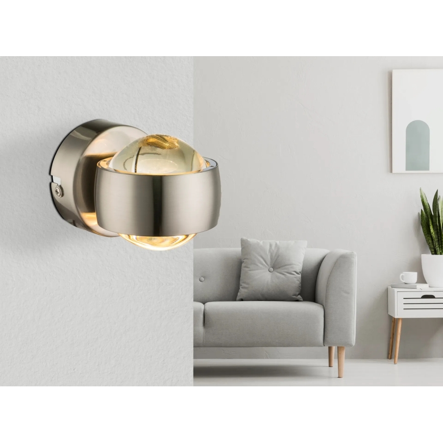 Globo - LED Wandleuchte LED/7W/230V 3000K mattchrom