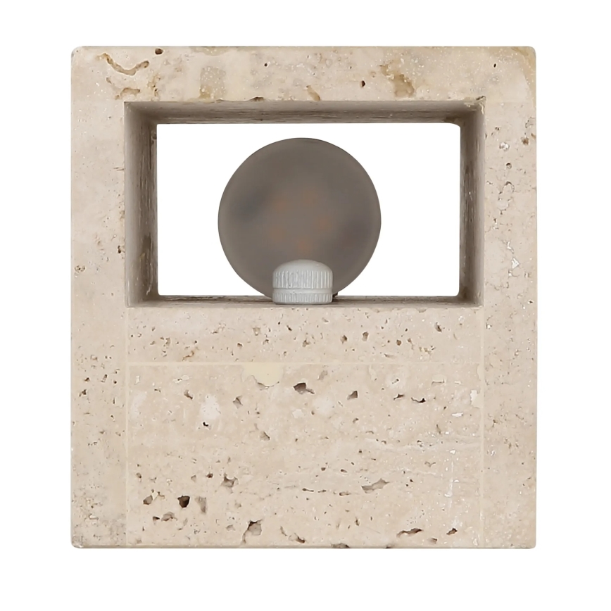 Globo - LED-Wandleuchte, 6 W, 230 V, 3000 K, Travertin