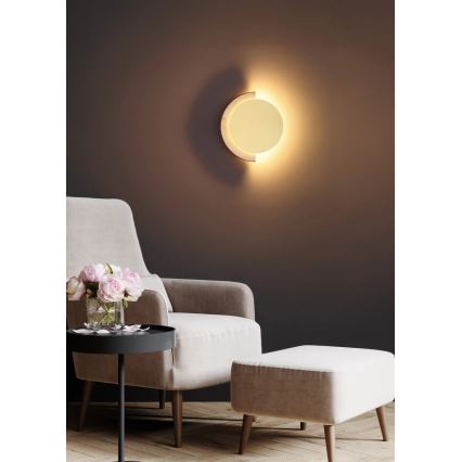 Globo - LED-Wandleuchte LED/12W/230V 3000K Ø 25 cm Travertin