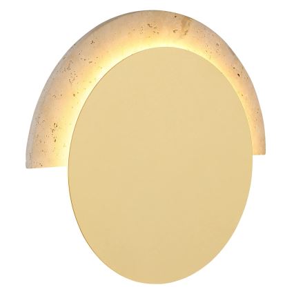 Globo - LED-Wandleuchte LED/12W/230V 3000K Ø 25 cm Travertin