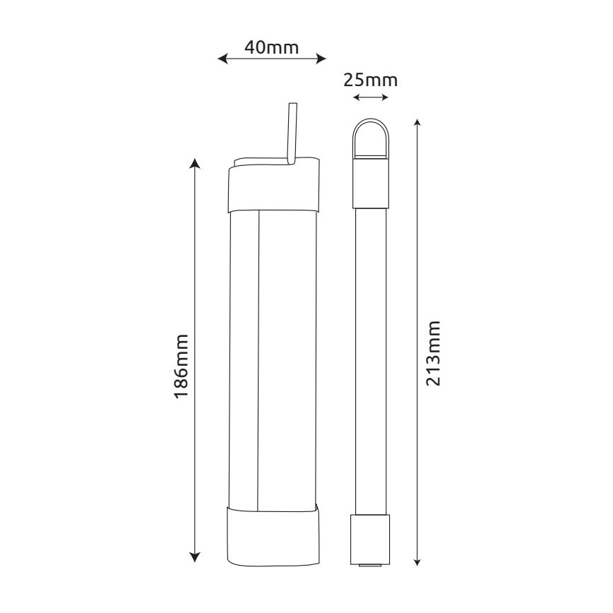 Globo - LED Aufladbare Unterbauleuchte 3in1 LED/2W/5V 3000/4000/7000K 800 mAh