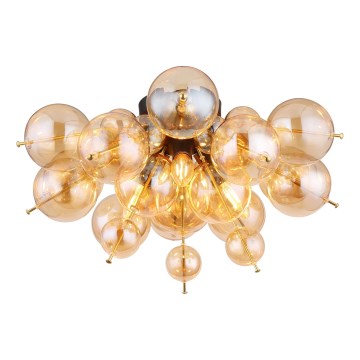 Globo - Anbauleuchte 3xE14/25W/230V d 55 cm golden