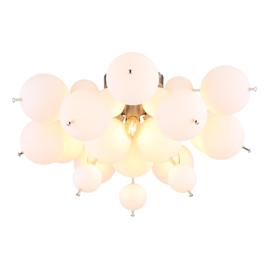 Globo - Anbauleuchte 3xE14/25W/230V d 55 cm weiß