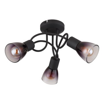 Globo - Anbauleuchte 3xE14/25W/230V schwarz