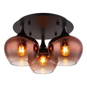 Globo - Anbauleuchte 3xE27/40W/230V d 45 cm kupfern