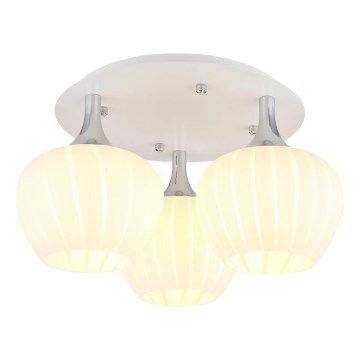 Globo - Anbauleuchte 3xE27/40W/230V weiß