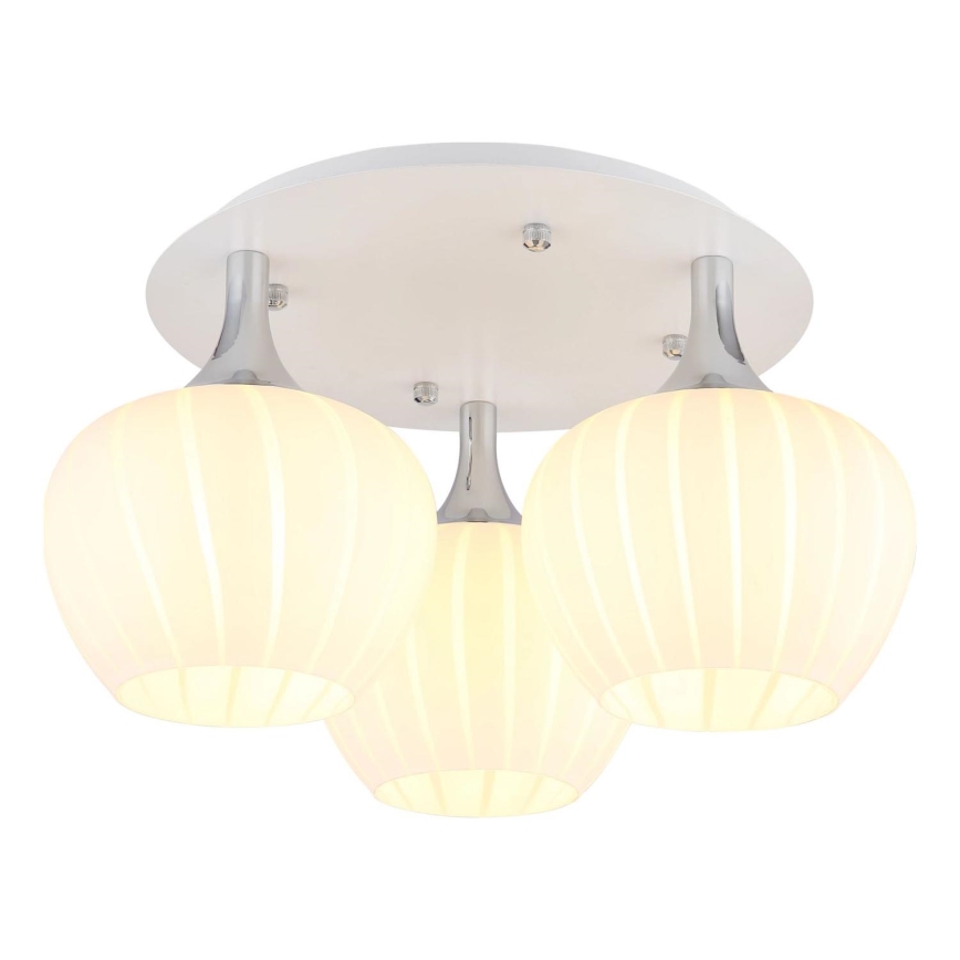 Globo - Anbauleuchte 3xE27/40W/230V weiß