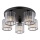 Globo - Anbauleuchte 5xE27/60W/230V d 46,5 cm schwarz