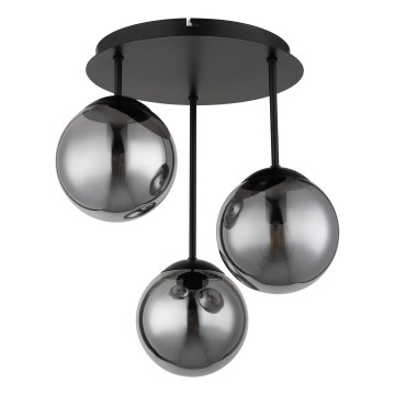 Globo - Aufbau-Deckenleuchte 3xE14/25W/230V schwarz