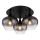 Globo - Aufbauleuchte 3xE27/40W/230V d 45 cm schwarz