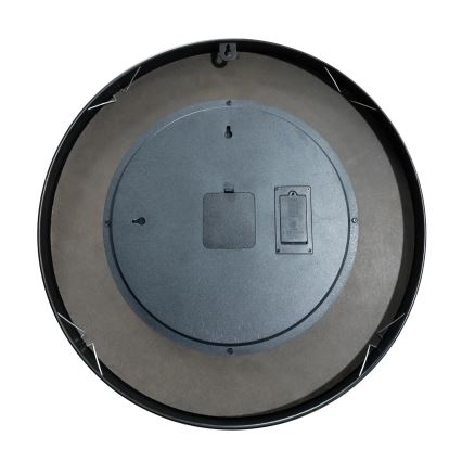 Globo - Couchtisch mit Uhr Ø 49 cm schwarz