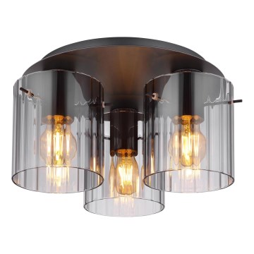 Globo - Deckenleuchte 3xE27/40W/230V d 37 cm grau