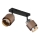 Globo - Deckenspot 2xE27/40W/230V schwarz/bronze