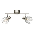Globo - Deckenstrahler 2xE14/40W/230V mattchrom