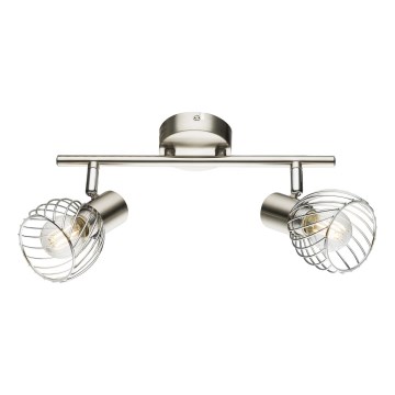 Globo - Deckenstrahler 2xE14/40W/230V mattchrom