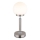 Globo - Dimm- und aufladbare LED-Tischleuchte mit Touch-Funktion LED/2,5W/5V 1800mAh 2700/4000/6500K matt Chrom