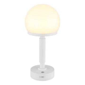 Globo - Dimm- und aufladbare LED-Tischleuchte mit Touch-Funktion LED/2,5W/5V 1800mAh 2800K weiß