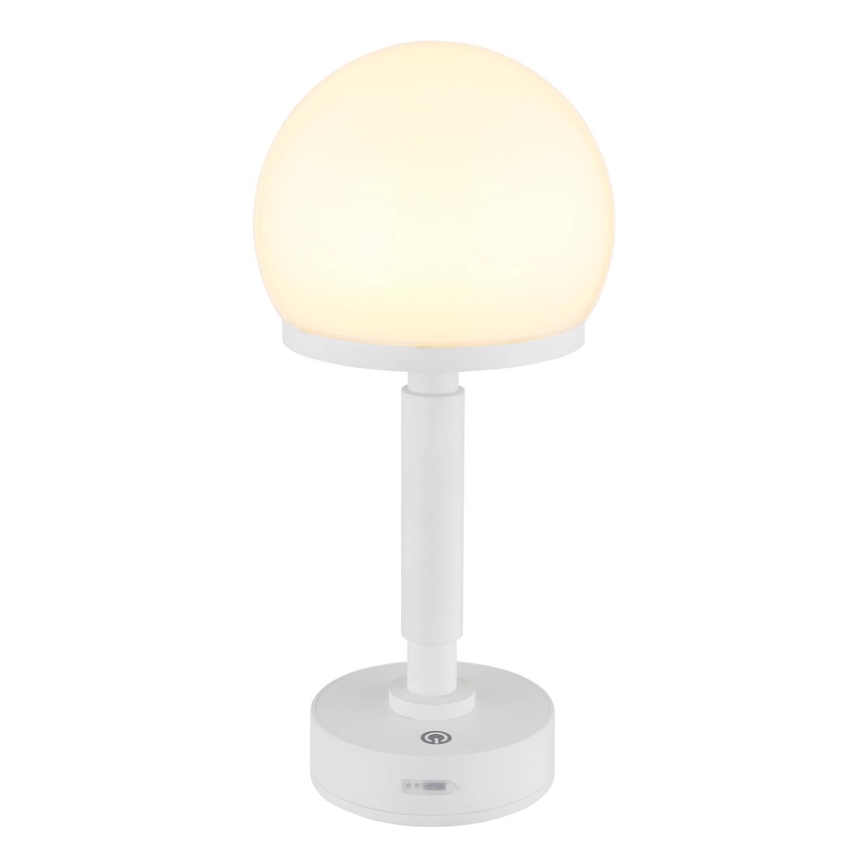 Globo - Dimm- und aufladbare LED-Tischleuchte mit Touch-Funktion LED/2,5W/5V 1800mAh 2800K weiß