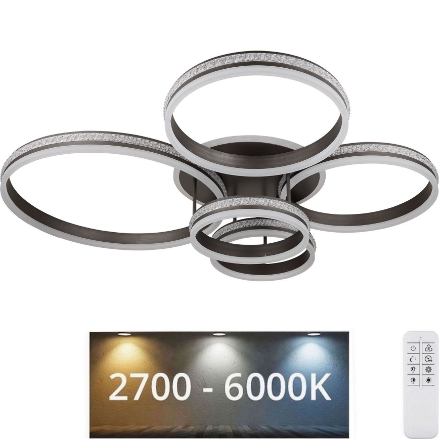 Globo - Dimmbare LED-Deckenleuchte LED/120W/230V 2700K-6000K + Fernbedienung