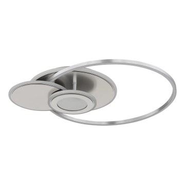 Globo - dimmbare LED-Deckenleuchte LED/24W/230V 2700-6000K silber + Fernbedienung