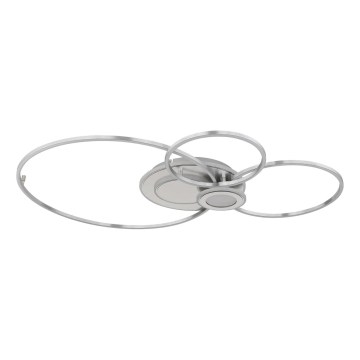 Globo - Dimmbare LED-Deckenleuchte LED/36W/230V 2700-6000K silberfarben + Fernbedienung