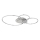 Globo - Dimmbare LED-Deckenleuchte LED/36W/230V 2700-6000K silberfarben + Fernbedienung