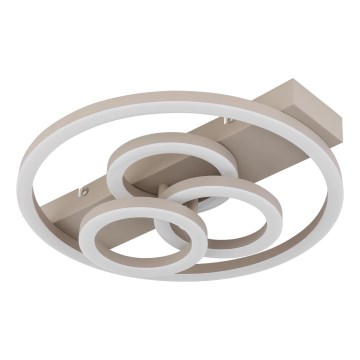 Globo - Dimmbare LED-Deckenleuchte LED/40W/230V 2700-6500K Ø 35x33 cm Beige + Fernbedienung