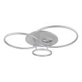 Globo - Dimmbare LED-Deckenleuchte LED/54W/230V 2700-6500K 90x70 cm silber + Fernbedienung