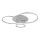 Globo - Dimmbare LED-Deckenleuchte LED/54W/230V 2700-6500K 90x70 cm silber + Fernbedienung