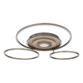 Globo - Dimmbare LED-Deckenleuchte LED/60W/230V 2700-6500K 80,8x99,2 cm braun + Fernbedienung