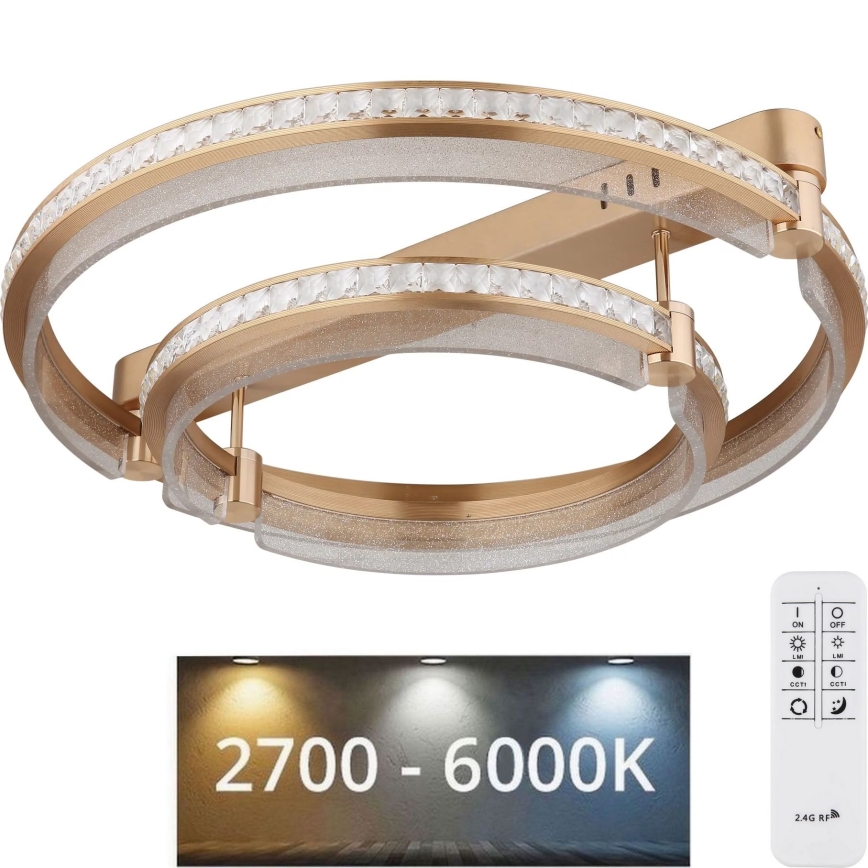Globo - Dimmbare LED-Deckenleuchte LED/78W/230V 2700K-6000K + Fernbedienung