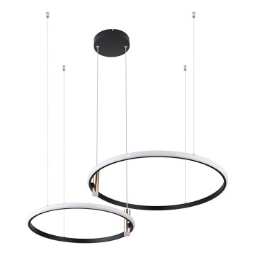 Globo - Dimmbare LED-Hängeleuchte LED/55W/230V 2700-6000K schwarz + Fernbedienung