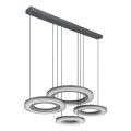 Globo - Dimmbare LED-Hängeleuchte LED/80W/230V 2700-6000K schwarz + Fernbedienung