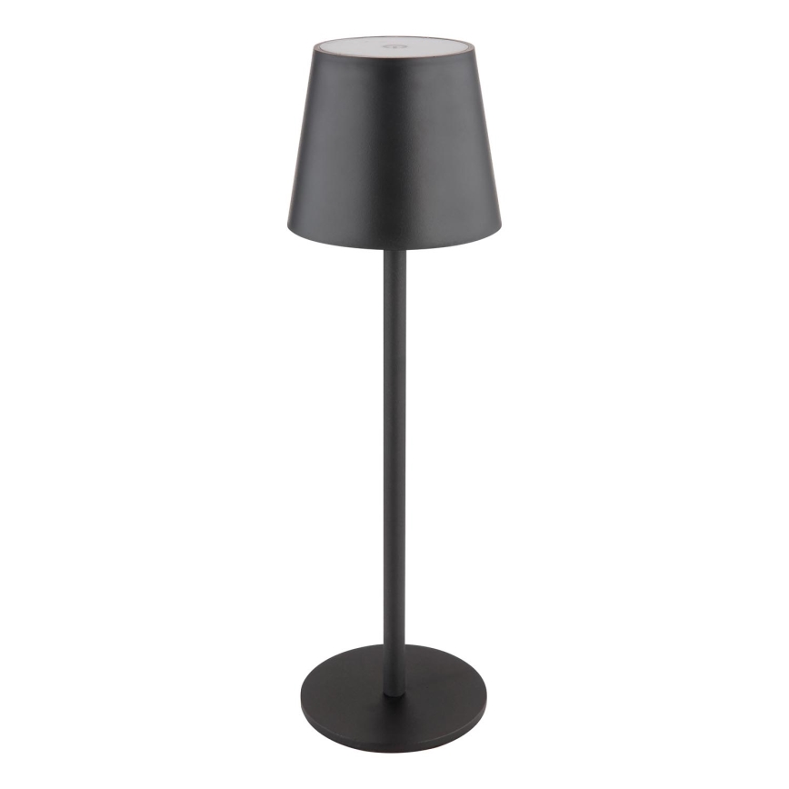 Globo - Dimmbare LED-Outdoor-Leuchte mit Touch-Funktion LED/3W/3,7V IP44 1800mAh + USB schwarz