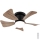 Globo - Dimmbarer LED-Deckenventilator LED/10W/230V 3000-6500K braun + Fernbedienung
