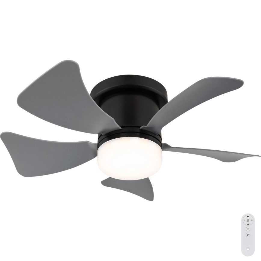 Globo - Dimmbarer LED-Deckenventilator LED/10W/230V 3000-6500K grau + Fernbedienung