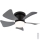 Globo - Dimmbarer LED-Deckenventilator LED/10W/230V 3000-6500K grau + Fernbedienung