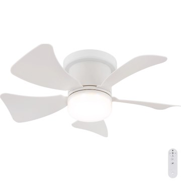 Globo - Dimmbarer LED-Deckenventilator LED/10W/230V 3000-6500K weiß + Fernbedienung