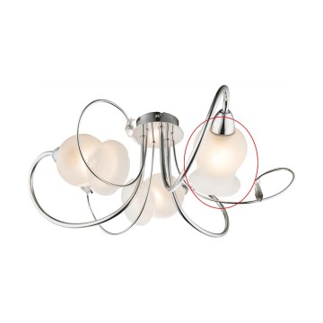 Globo - Ersatzglas für Leuchte LILLY E14, weiß