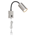 Globo – Flexible Lampe 1xGU10/25W/230V schwarz/Chrom